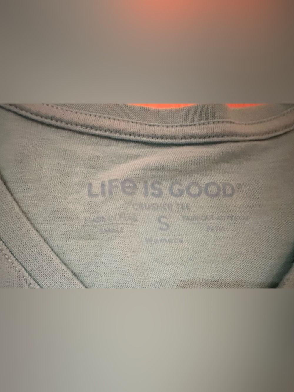 Life Is Good Women’s I’ll Be Watching You Crusher V-Neck Tee; Sz. S - Picture 5 of 8